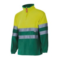 SWEAT POLAR M/FECHO VERDE/AMARELO AV 182